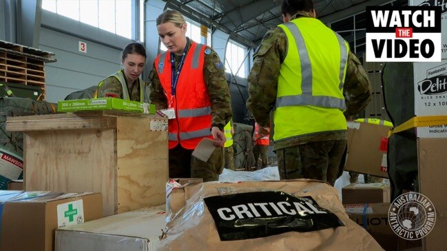 Airdrop of supplies to Mawson research station