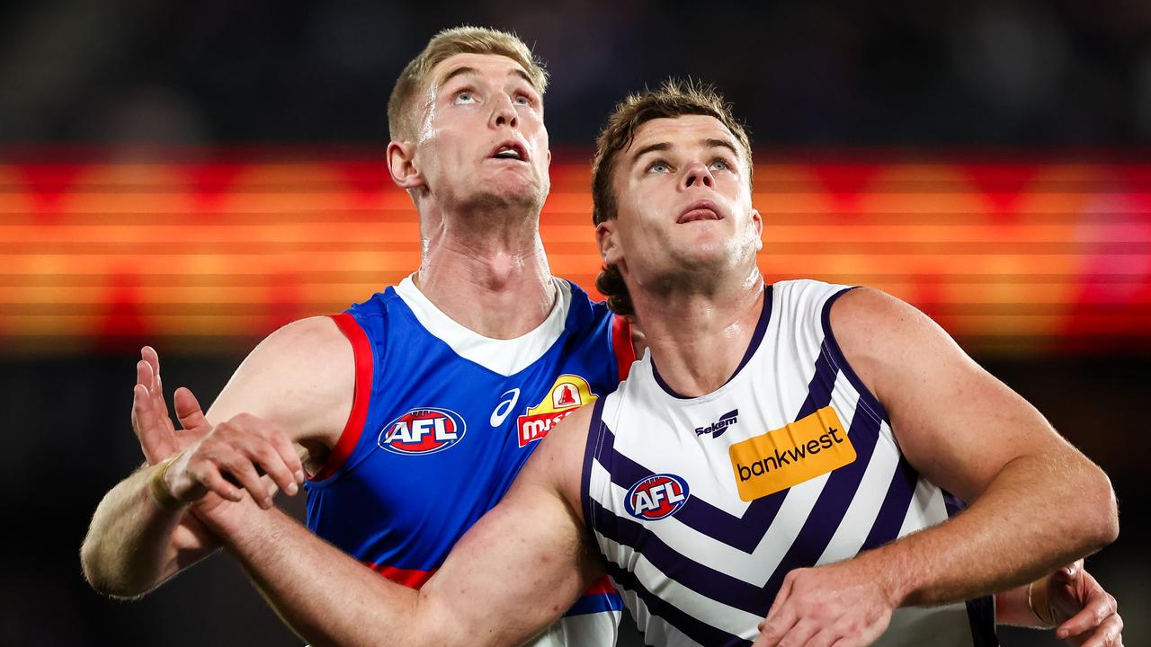 Sean Darcy is unlikely to be available for Fremantle’s pre-season matches. Picture: Dylan Burns/AFL Photos via Getty Images