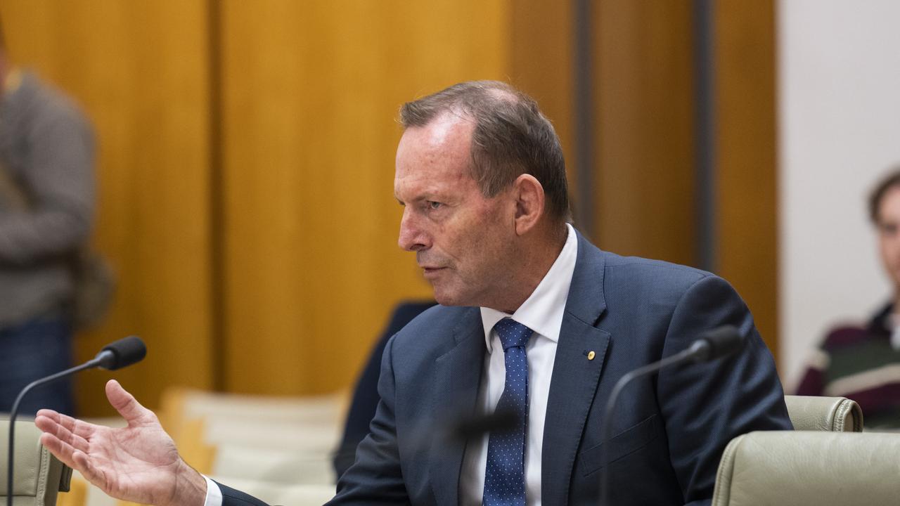 Tony Abbott says the proposed Voice could lead to demands for compensation or reparations. Picture: NCA NewsWire / Martin Ollman