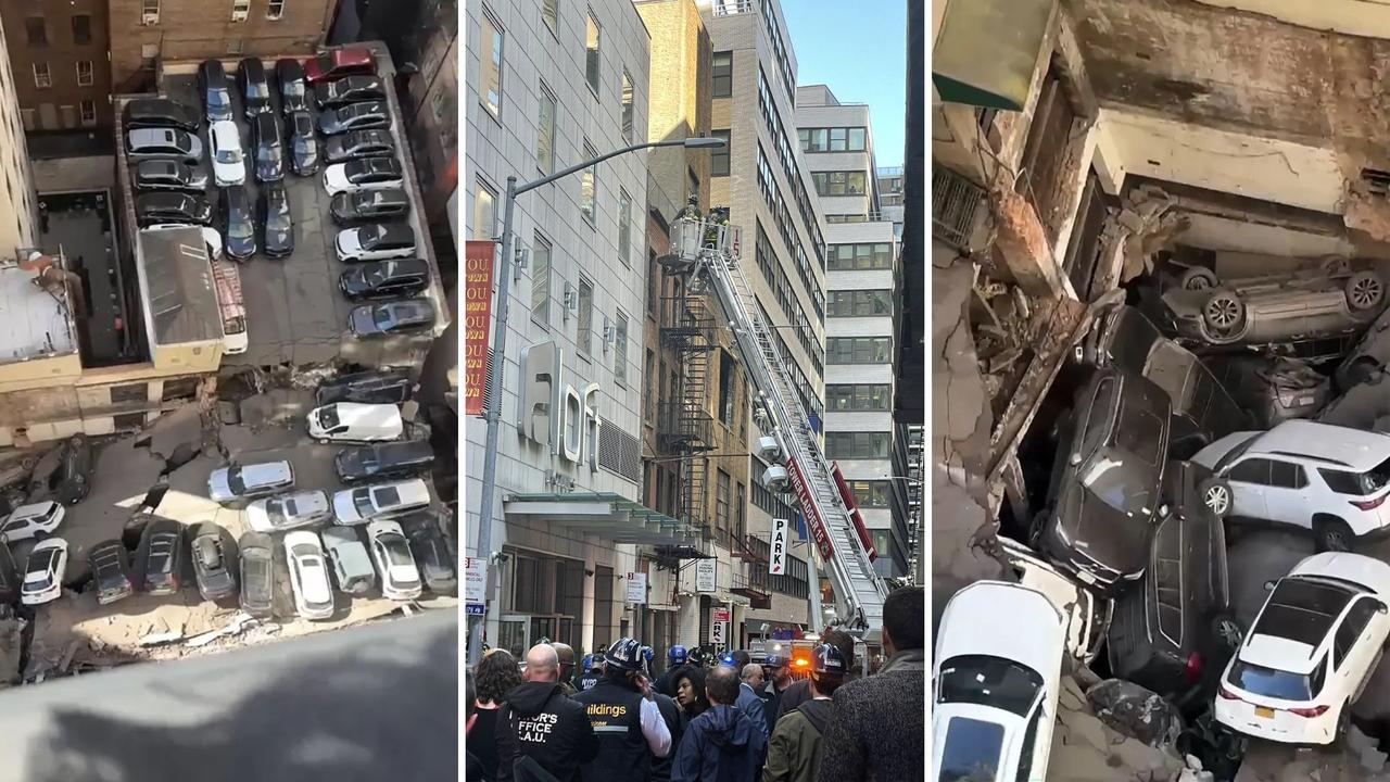 Horror scenes as multistorey car park collapses