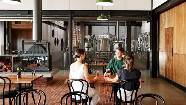 Fires for winter, beer for all seasons at Nagambie Brewery and Distillery. Picture: Gareth Sobey