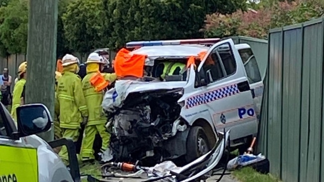 One person was transported to Caboolture Hospital in critical condition and three others were transported to the Royal Brisbane and Women's Hospital. Picture: Brisbane Incident Alert