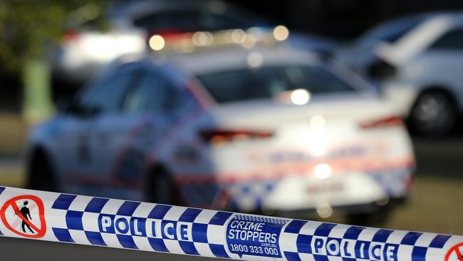 Police are investigating after an alleged shotting at Margate today. Picture: AAP/David Clark