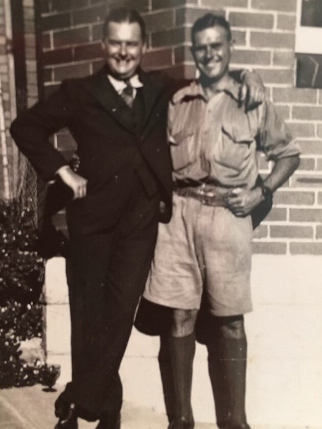 Neill Callaghan and brother Reginald, Opposition defence spokesperson Andrew Hastie’s grandfather. Picture: Supplied.