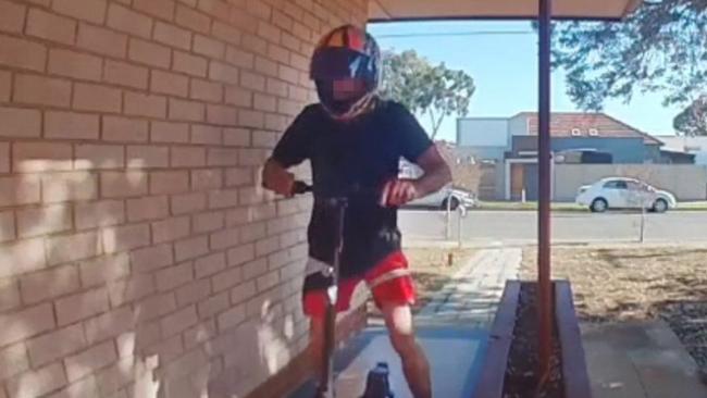 The event took place around 15 minutes after the package was delivered. Picture: Supplied
