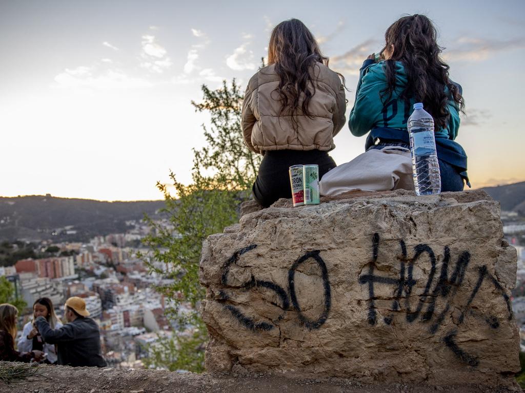 Anti-tourist sentiments are also on the rise in Barcelona. Picture: Albert Llop/NurPhoto