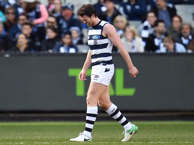 Apparently Patrick Dangerfield has a habit of milking injuries.