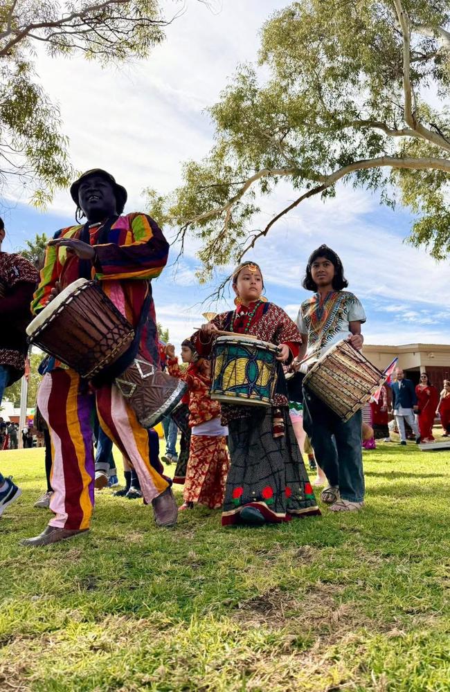 Celebrations at the 2025 Big Day Out in Harmony in Alice Springs, May 31, 2025. Picture: Mona Ulak