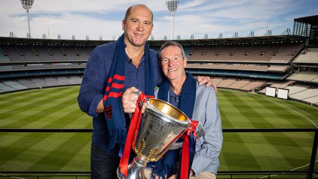 David Neitz will also honour Neale Daniher by going down the slide. Picture: Mark Stewart