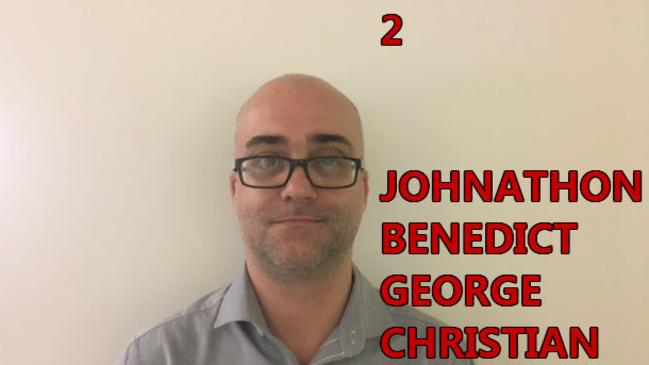 Is this guy's name Johnathon, Benedict, George or Christian?