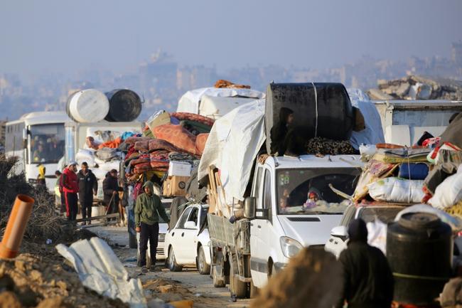 The United Nations says more than 376,000 displaced Palestinians have returned to north Gaza since the reopening of the Netzarim Corridor