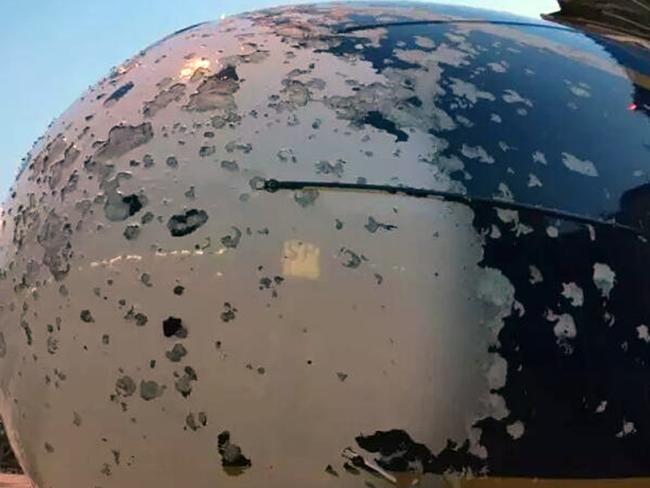 The nose of the jet was also damaged. Picture: CEN/Australscope