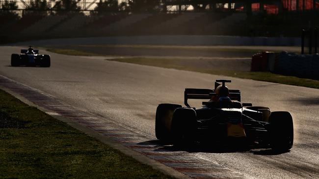 Red Bull’s Daniel Ricciardo at winter testing in Spain.