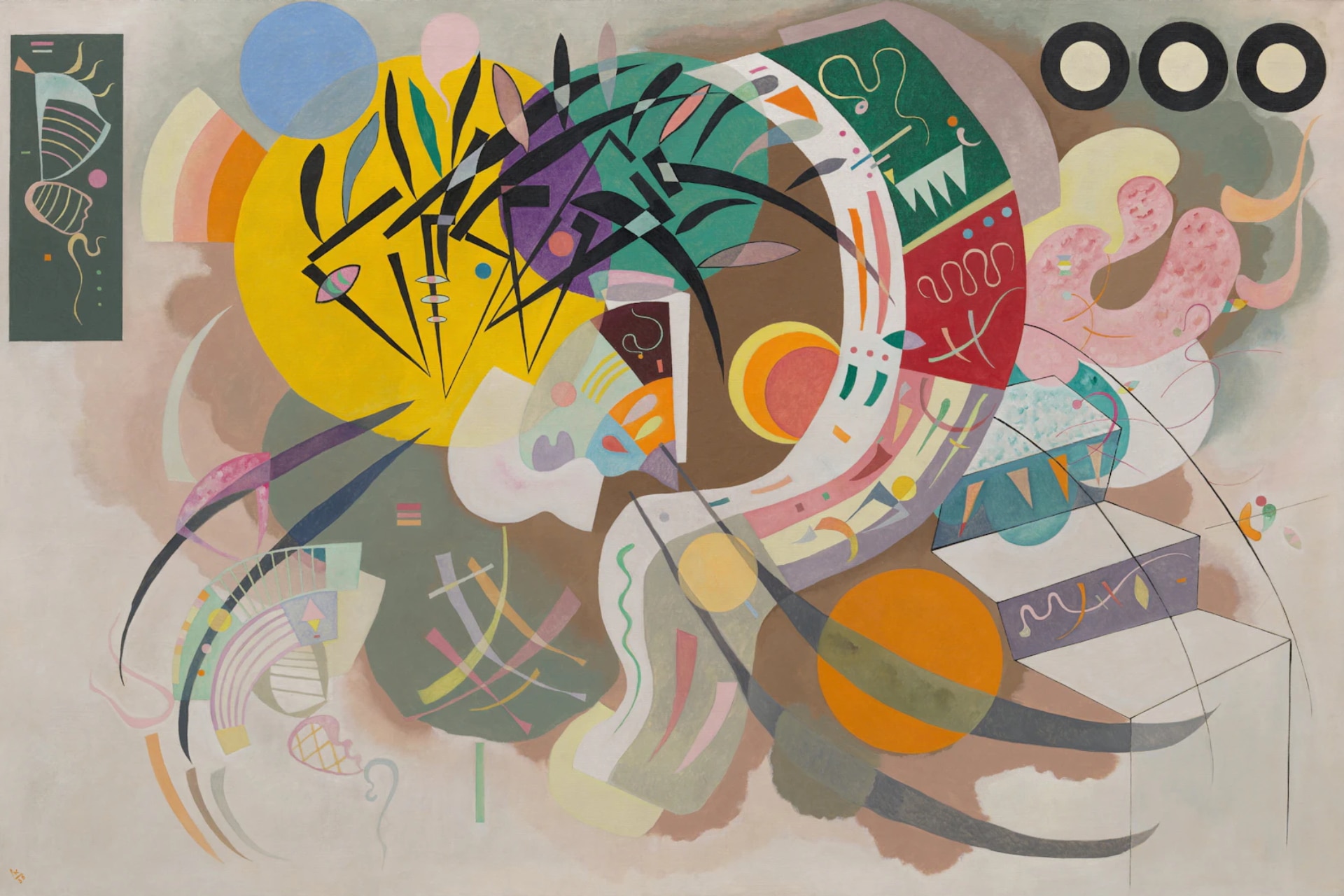 <p><i>Image credit: courtesy of the Art Gallery of NSW. </i>Dominant curve by <i>Vasily Kandinsky&nbsp; (1936). Solomon R. Guggenheim Museum, New York</i></p><h3><b>Visit the Kandinsky exhibition at the Art Gallery of NSW</b></h3><p>Whether art is your forte or not, chances are you&rsquo;re familiar with the work of Vasily Kandinsky, one of the most influential and recognisable Modernist artists in history. From November 4, art fiends can take a deep dive into the life and work of Kandinsky with an in-depth display of some of his best and most renowned pieces.&nbsp;</p><p>Kandinsky <i>opens November 4, 2023 at the Art Gallery of NSW. For more information, visit </i><a href="https://www.artgallery.nsw.gov.au/whats-on/exhibitions/kandinsky/" target="_blank" rel="noopener"><i>artgallery.nsw.gov.au</i></a></p><p><strong>Want more&nbsp;<em>Vogue Living</em>?&nbsp;</strong><b>Sign up to the&nbsp;</b><a href="https://www.newsletters.news.com.au/vogue" target="_blank" rel="noopener" data-ml-dynamic="true" data-ml-dynamic-type="sl" data-orig-url="https://www.newsletters.news.com.au/vogue" data-ml-id="2" data-ml="true" data-xid="fr1696287848869fce" data-skimlinks-tracking="xid:fr1696287848869fce"><b><i>Vogue Living&nbsp;</i>newsletter</b></a><b>&nbsp;for your weekly dose of design news and interiors inspiration.</b></p>