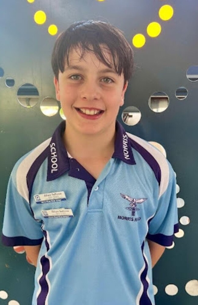 Ethan, 2024 Norris Road State School captain. Picture: Contributed
