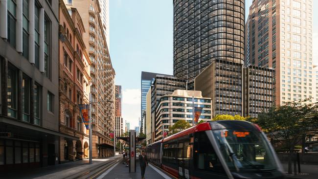 An artist’s impression of the development scheme for 60 Margaret St, Sydney.