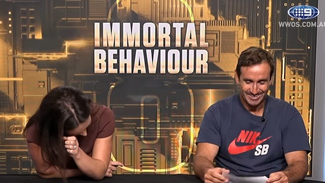 Andrew Johns had all the jokes. Photo: YouTube