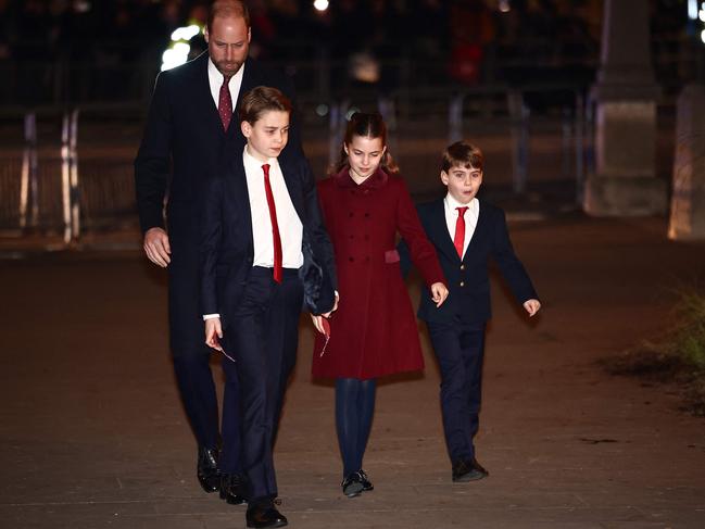 The Wales’ were colour-coordinated. Picture: Henry Nicholls/AFP