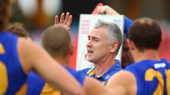 Adam Simpson will have plenty of headaches after West Coast’s latest hub failure.