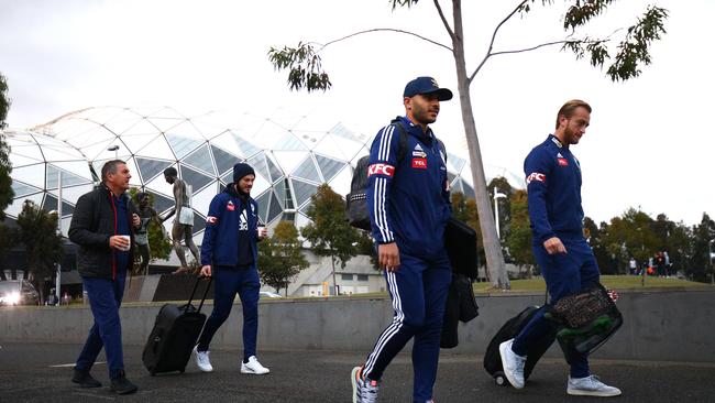 Melbourne Victory players leave home to get the A-League season started. (Photo by Graham Denholm/Getty Images)