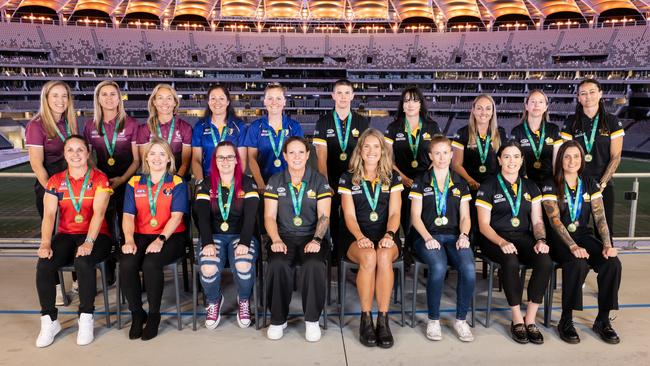 The Women's 35s All-Australian team following the 2024 AFL Masters National Carnival in Fremantle. Picture: AFL Masters