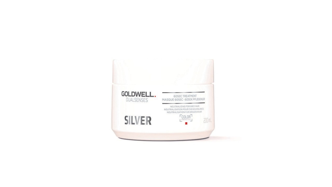 Goldwell Dualsenses Silver 60 Second Treatment, $35, hairhouse.com.au