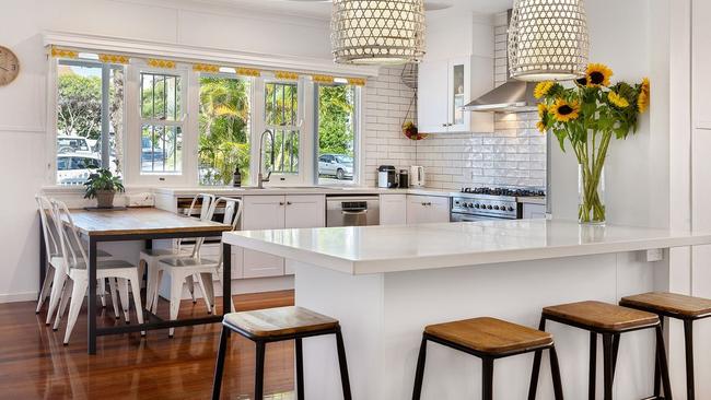 The Currumbin beach cottage is a mix of new and character features.