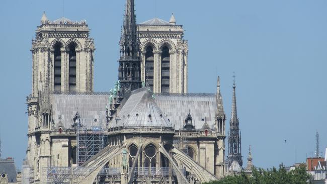 Rear view of Notre-Dame Cathedral in Paris, France, with on-going renovation work.  Picture: istock