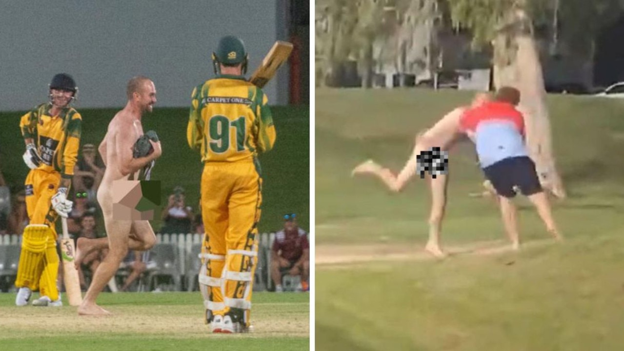 Naked streaker flattened by spectator at Mackay T20 cricket game | The  Chronicle