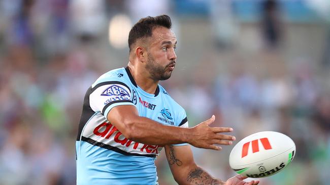 The Sharks opted to overhaul his halves combination, with Braydon Trindall’s promotion proving key to their finals push. Picture: Getty Images.