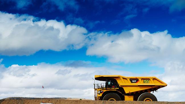 Mining equipment on site. File photo.