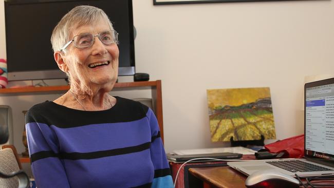 Former teacher Judith Sherrington at home in Sydney. Picture: Britta Campion