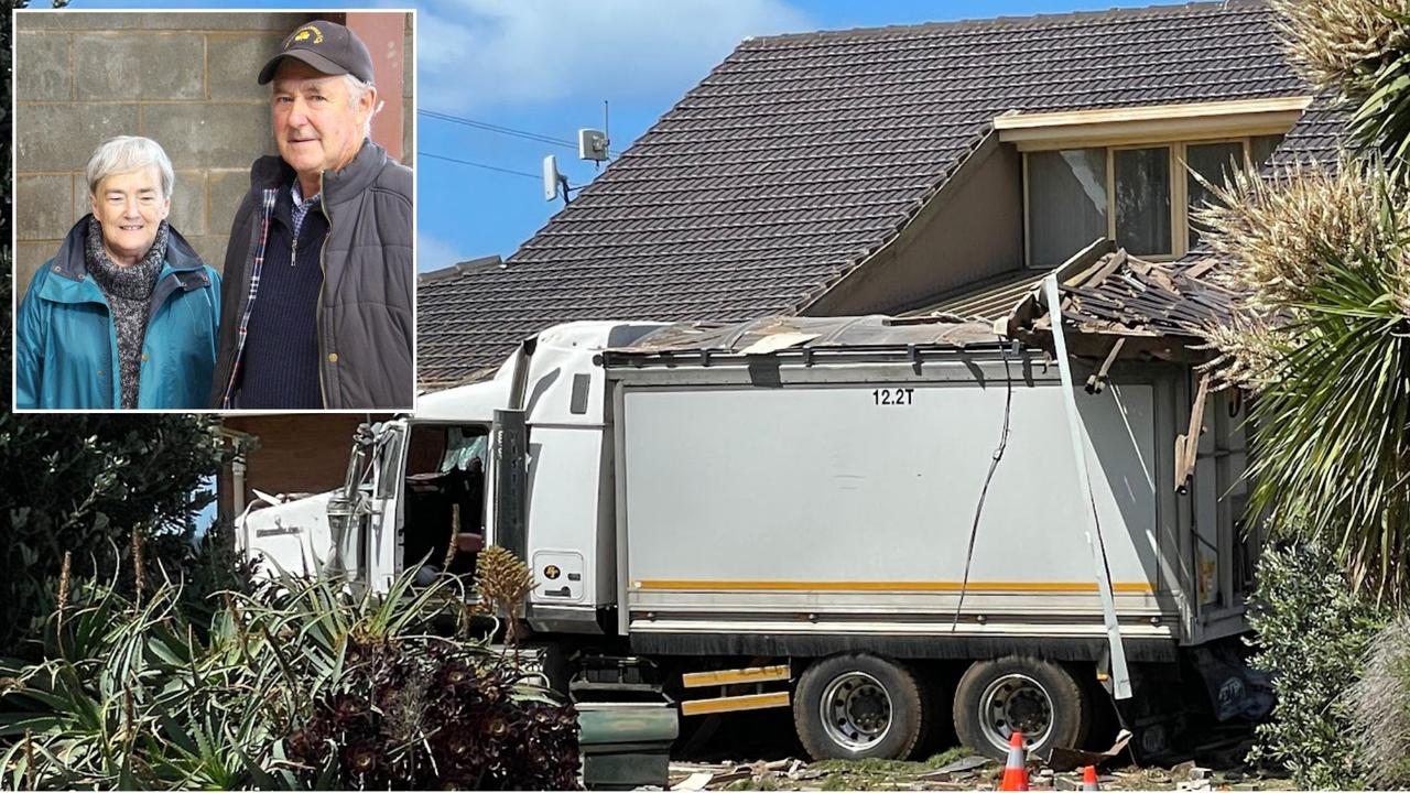 Elderly pair killed as truck smashes into bedroom near Warrnambool