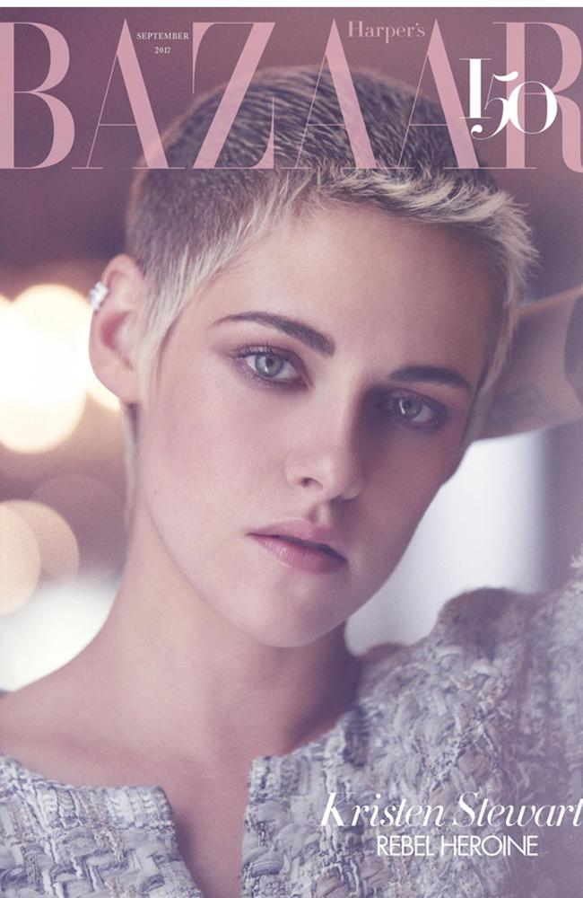 Kristen Stewart on the September 2017 issue of Harper's Bazaar UK. Picture: Harper's Bazaar UK