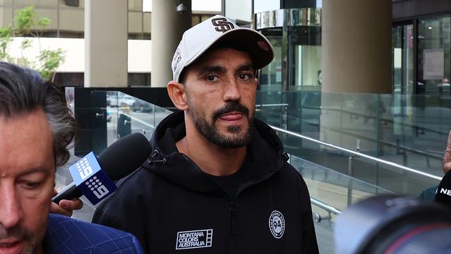 Marlion Pickett outside Perth Magistrates Court. Picture: Paul Kane/Getty Images