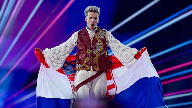 Croatian singer Marko Purisic, aka Baby Lasagna, finished second.