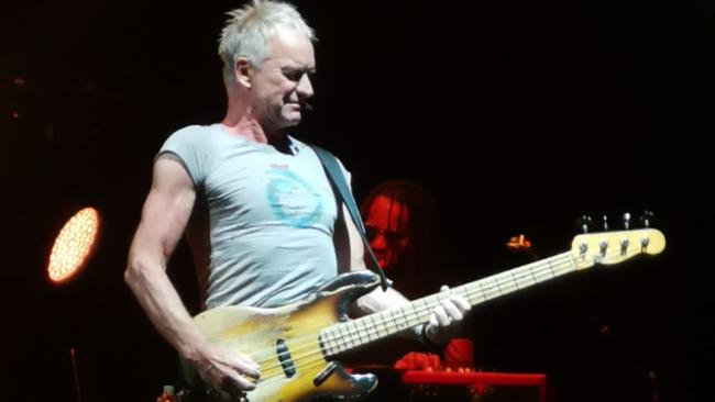 Sting performs at Rod Laver Arena. Picture: Nui Te Koha