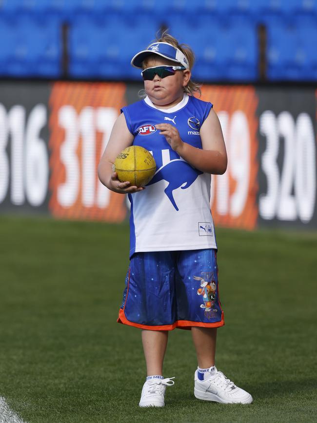 George McNees 9 of Hobart. George has been having on going treatment after being diagnosed with a brain tumour at age 11 months. Picture: Nikki Davis-Jones