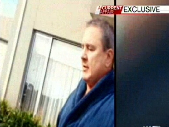 Left work ... Gary Baron suddenly distanced himself from his colleagues. Picture: Channel 9