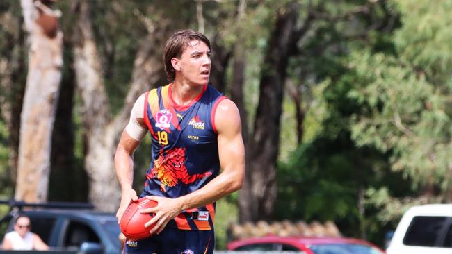 Mitch Langan in action for the Noosa Tigers. He’s now joined Pyramid Hill. Picture: Craig Slaney Sports Photography