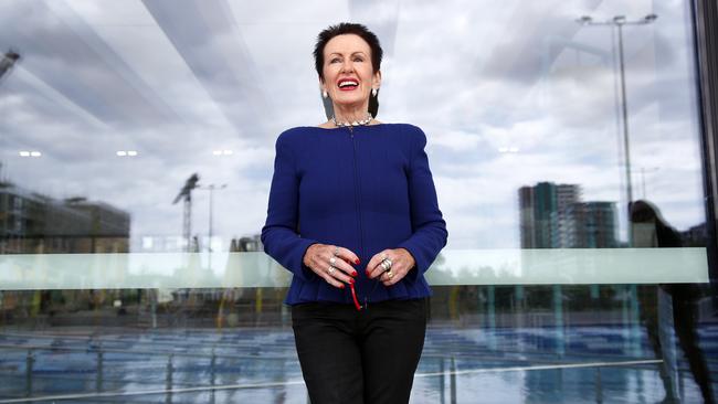 Clover Moore at the Gunyama Aquatic Centre in Waterloo. Picture: Sam Ruttyn