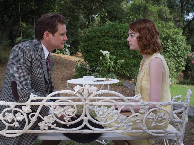 Light romantic comedy ... Stanley (Colin Firth) and Sophie (Emma Stone) in a scene from Magc in the Moonlight directed by Woody Allen.