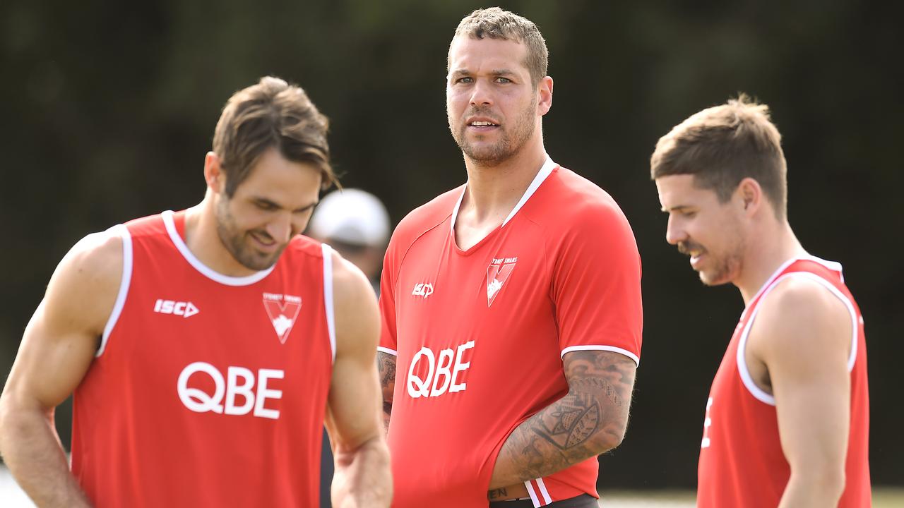 Lance Franklin still wants to play this season despite his ongoing injury troubles. (Photo by Albert Perez/Getty Images)