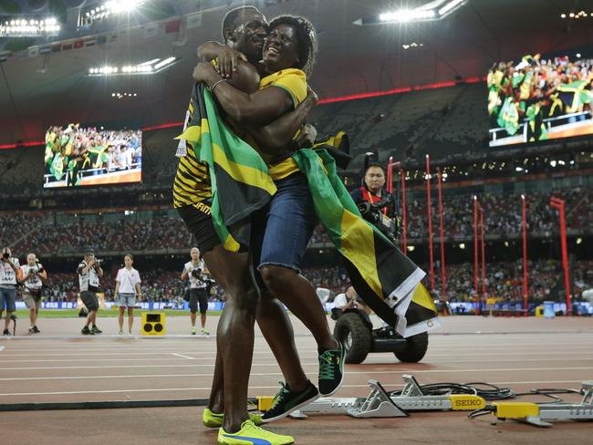 No matter what, Usain Bolt always has time for his mum.