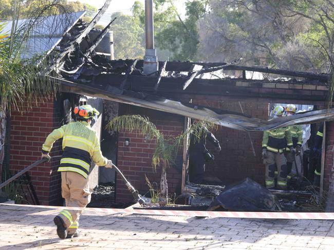 NEWS ADVHouse fire still smouldering at Scenic Way, HackhamImage/Russell Millard Photography