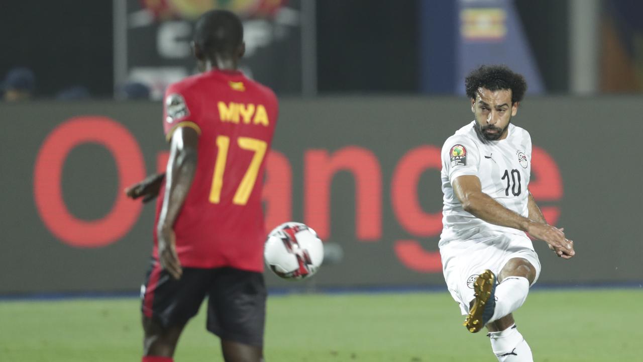 Africa Cup of Nations Mohamed Salah free kick, video, watch, Egypt, AFCON, results, highlights