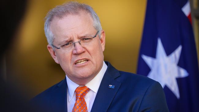 Scott Morrison has made a pitch for Hong Kong’s top talent and businesses. Picture: Getty Images