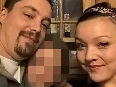 Shawn Sturgeon ran over his wife Charlotte Sturgeon in a Utah airport parking lot. Picture:   Facebook