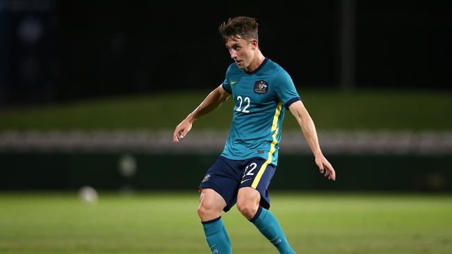 Joel King of the Olyroos is in action Thursday night. Getty Images