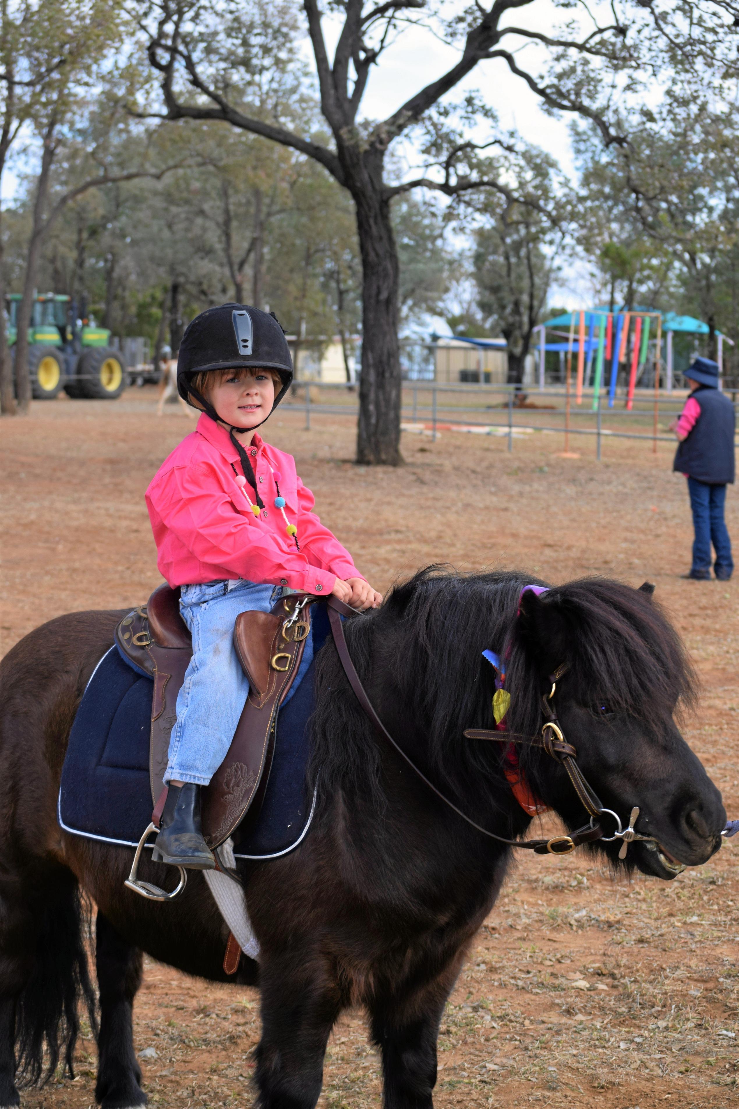 Luella Cameron on Teddy at the Hannaford Gymkhana and Fete. Picture: Kate McCormack